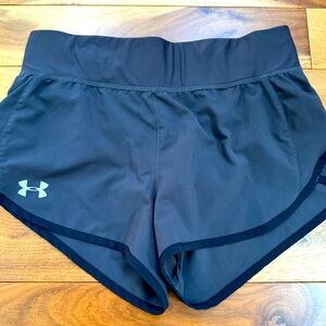 Under Armour dark grey with black piping Athletic Shorts Lightweight Performance